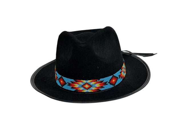 Handmade Adjustable Beaded Hat Band