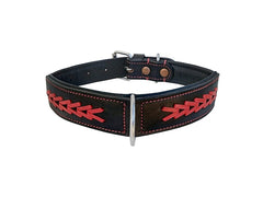 Personalized Western Dog Collar Heart Hand Crafted Padded Genuine Leather