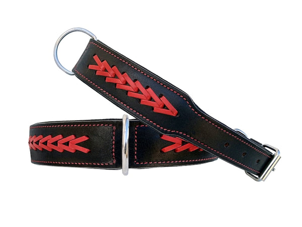 Personalized Western Dog Collar Heart Hand Crafted Padded Genuine Leather