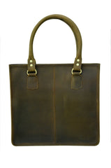 Personalizable Genuine Leather Hand Tooled with Hair-On  Leather Tote Bag 20AB012