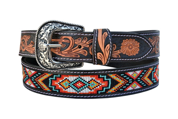 Western Genuine Leather Belt with Removable Buckle  30AB004