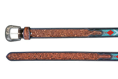 Western Genuine Leather Belt with Removable Buckle  30AB005