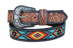 Western Genuine Leather Belt with Removable Buckle  30AB002