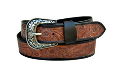 Western Genuine Leather Belt with Removable Buckle 30AB109