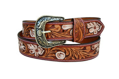 Western Genuine Leather Belt with Removable Buckle 30AB103