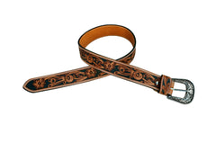 Western Genuine Leather Belt with Removable Buckle 30AB106