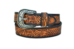 Western Genuine Leather Belt with Removable Buckle 30AB107