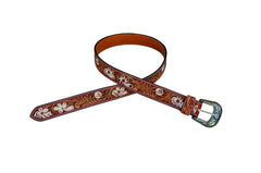 Western Genuine Leather Belt with Removable Buckle 30AB103