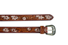 Western Genuine Leather Belt with Removable Buckle 30AB103