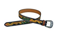 Western Genuine Leather Belt with Removable Buckle 30AB105