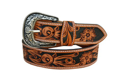 Western Genuine Leather Belt with Removable Buckle 30AB106