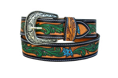 Western Genuine Leather Belt with Removable Buckle 30AB108