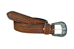 Western Genuine Leather Belt with Removable Buckle 30AB110