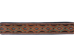 Western Style Hand Tooled Hand Finished Leather Dog Collar With Padded Soft Lining 10AB121