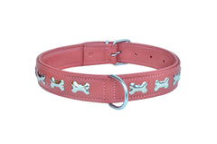 Hand Crafted Heavy Duty Leather Dog Collar With Padded Soft Lining 10AB303