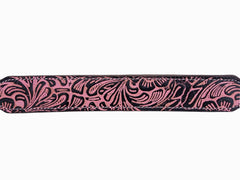 Western Style Hand Tooled Hand Finished Leather Dog Collar With Padded Soft Lining 10AB134