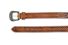 Western Genuine Leather Belt with Removable Buckle  30AB008