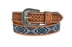 Western Genuine Leather Belt with Removable Buckle  30AB008