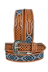 Western Genuine Leather Belt with Removable Buckle  30AB008