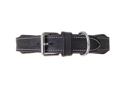 Western Style Hand Tooled Hand Finished Leather Dog Collar With Padded Soft Lining 10AB154