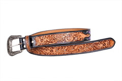 Handmade Western Beaded Belt Heavy Duty Full-Grain Leather Unisex with Removable Buckle  30IS110