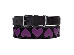 Western Style Hand Tooled Hand Finished Leather Dog Collar With Padded Soft Lining 10AB163