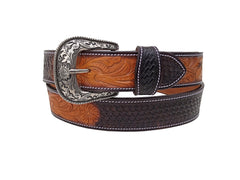 Western Genuine Leather Belt with Removable Buckle 30AB112