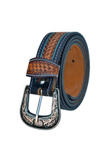 Western Genuine Leather Belt with Removable Buckle 30AB123