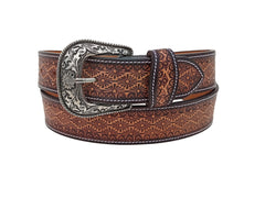 Western Genuine Leather Belt with Removable Buckle 30AB121