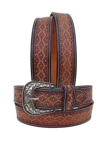 Western Genuine Leather Belt with Removable Buckle 30AB121