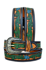 Western Genuine Leather Belt with Removable Buckle 30AB108