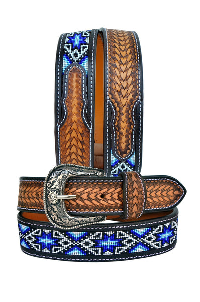 Western Genuine Leather Belt with Removable Buckle  30AB007