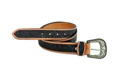 Western Genuine Leather Belt with Removable Buckle 30AB118