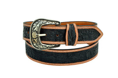 Western Genuine Leather Belt with Removable Buckle 30AB118