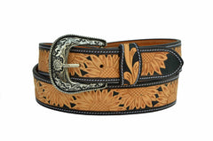 Western Genuine Leather Belt with Removable Buckle 30AB116