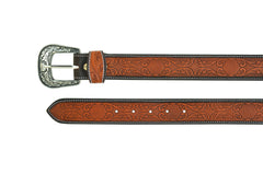 Western Genuine Leather Belt with Removable Buckle 30AB115