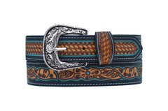 Western Genuine Leather Belt with Removable Buckle 30AB123