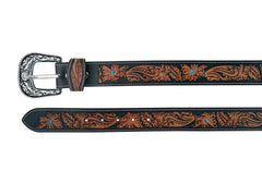 Western Genuine Leather Belt with Removable Buckle 30AB120