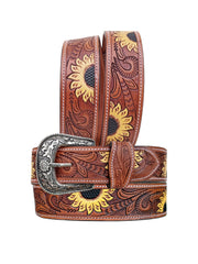 Western Genuine Leather Belt with Removable Buckle 30AB113