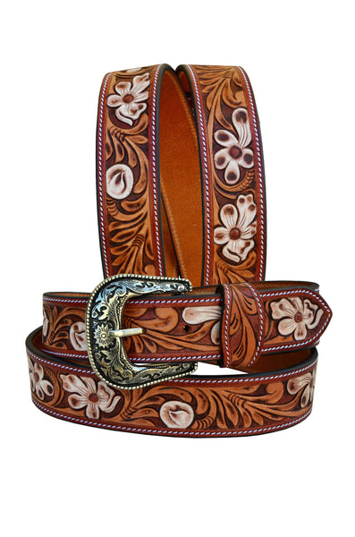 Western Genuine Leather Belt with Removable Buckle 30AB103