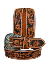 Western Genuine Leather Belt with Removable Buckle 30AB106