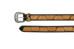 Western Genuine Leather Belt with Removable Buckle 30AB116