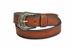 Western Genuine Leather Belt with Removable Buckle 30AB115