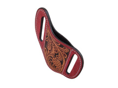 Western Hand Tooled and Handcrafted Tooled Leather 4" Knife Sheath 50AB002