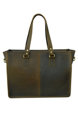 Genuine Leather Tooled Shoulder / Tote  Bag with Hair-On Cowhide Leather Removeable Strap 20AB011